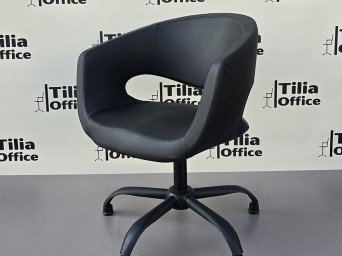 Flora Kesim Tarama Çalışma Bekleme Koltuğu Siyah Yonca Sabit Ayak